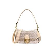 Coach Tabby 26 Klasikinis Seno Gėlių Rašto Nuimama Peties Crossbody Rankinė Žakardo Audinio Su Oda Vienos Peties Rankinė Vidutinio Dydžio Moteriška Ąžuolo Spalvos One Size-Basic Set (Bag+Dust Bag) tamsi koralų spalva
