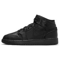 Air Jordan 1 Mid GS Triple Black 554725-093 36