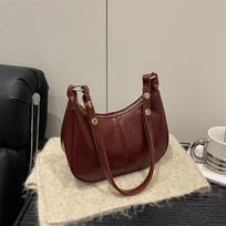 Madinga, Paprasta, Didelės talpos, Retro siuvinėta siūlais Laisvalaikio po pažastu Vienos peties Crossbody krepšys juoda