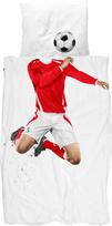 Snurk Patalynė Soccer Champ Red 140 x 200 cm su pagalvės užvalkalu 60 x 70 cm