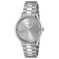 Gucci YA1264232 G-Timeless sidabrinio ciferblato vyriškas laikrodis 38