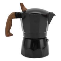 Moka kavinukas 80 ml Dvigubo vožtuvo dizainas Didelio efektyvumo ekstrahavimas Viryklės kavos virimo aparatas laukui L(for 6.5-9kg) juoda
