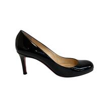 Christian Louboutin Stiletto kulniuko batai emalio bateliai juodo emalio Naudoti
