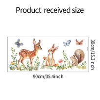 Animacinis elnias pušis drugelis vaikų miegamasis svetainė namų puošyba sienų lipdukas 39*90CM/fun-f172