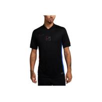 Nike Dri-Fit FW24 FC marškinėliai. „Barcelona“ serijos laisvalaikio sportiniai patogūs trumpomis rankovėmis vyriški futbolo marškinėliai, juodi FN8792-010 XL