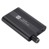 Ausinių stiprintuvo adapteris HiFi stereo garsas Įkraunamas Garsumo reguliavimas 3.5 mm sąsaja Sumažinti triukšmą Garsiakalbio garso stiprintuvas juoda