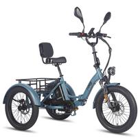 Elektrinis dviratis Fafrees F20 Mate 20  750W pikinės galios variklis Miesto elektrinis krovininis dviratis 48V 23.45AH Hidrauliniai diskiniai stabdžiai Maksimali apkrova 180Kg Lite mėlyna