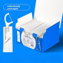 100 Pcs Individually Packaged Curved Hook Ultra-fine Dental Floss Sticks Boxed 100 pcs