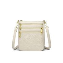 Five-layer Mobile Phone Bag, Fashionable Single-shoulder Crossbody Bag, Multi-layer Large-capacity Women's Small Bag Section Two chaki