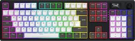 "HATOR Skyfall 100 PRO" belaidė mechaninė žaidimų klaviatūra su tyliais jungikliais, 8000 Hz, PC/Mac, juoda, belaidė/kabelinė, PBT klavišai, ES išdėstymas (QWERTZ, QWERTY, AZERTY ir kt.)