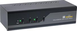 "InLine 62654I" KVM stalinis jungiklis, 4 krypčių, du monitoriai, HDMI, 4K, USB 3.0, garsas