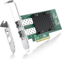 "ipolex" 10Gb tinklo plokštė, 2X SFP+ prievadas, 10GbE NIC, lyginant su "Intel x710-DA2", palaiko "Windows Server/Windows/Linux/VMware" (nepalaiko "Mac OS", apėjimo būdas)