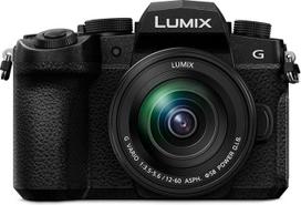 "Panasonic" LUMIX DC-G97ME "Micro Four Thirds" veidrodinio fotoaparato korpusas su H-FS12060 LUMIX G Vario 12-60 mm objektyvu, 20,3 MP, 4K 30p, laisvo kampo LCD ekranas, "Wi-Fi", "Bluetooth", juodas