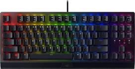 "Razer BlackWidow V3" (geltonas jungiklis) - žaidimų klaviatūra su mechaniniais jungikliais (lietimui jautriais ir spragtelėjimais, ABS dangteliai, medijos klavišai, RGB chromatinis apšvietimas) QWERTY | JAV išdėstymas, juoda