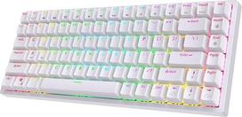 "RK ROYAL KLUDGE RK84" belaidė "Bluetooth" / 2,4 GHz 75 % RGB mechaninė žaidimų klaviatūra, trijų režimų jungiama klaviatūra su "Hot-Swap" įjungiamu taktiniu rudu jungikliu