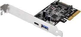 "SilverStone" SST-ECU03 - "SuperSpeed" 1x USB 3.1 C tipo, 1x USB 3.1 Tpye A PCI-E Express 2.0 Gen 2.0 2x, 10Gbps, palaiko žemą profilį