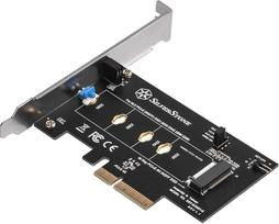 "SilverStone Technology" SST-ECM21-E - "PCI-E x4 to M.2 (NGFF) Screwless Design" išplėtimo plokštė Palaiko PCI-E Gen. 4 71151