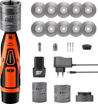 12 V volframo elektrodų galąstuvo rinkinys TIG suvirinimui, 6 dydžiai, 8 kampai, belaidis volframo galąstuvas TIG suvirinimui su plokščiu šlifavimo bloku, skiriamuoju grioveliu, keliais kampais ir poslinkiais