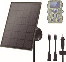3W 5V IP66 Wasserdichte Outdoor-Kamera Solarpanel Aufladen 6000mAh Kapazität Akku Intelligenter Schaltungsschutz Solarstromversorgung für Kamera