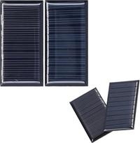 4 vnt. e Saulės kolektoriai, 0,25 W 5 V mini poli kristalinio silicio saulės elementų, atsparių oro sąlygoms, saulės kolektorių saulės sistemos rinkinys 2,36 x 1,18 colio