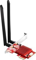 BZIZU WiFi 6E PCIe kortelė žaidimams, "Intel AX210" lustas, 5400Mbps trijų dažnių (2,4/5/6GHz), "Bluetooth 5.3", itin mažo vėlavimo, skirta "Windows 10/11", stalinio kompiuterio "WiFi" adapteris