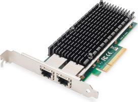 DIGITUS tinklo kortelė 10Gb/s dviejų prievadų Ethernet RJ45 Intel X540 10,000Mbps PCI