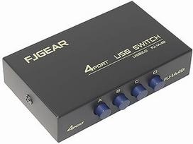 E06CS USB 2.0 jungiklis su 4 prievadais - 4 įvesties ir 1 išvesties KVM jungiklis USB įrenginiui, suderinamas su nešiojamuoju kompiuteriu, kompiuteriu, spausdintuvu, skeneriu, USB atmintinėmis ir kortelių skaitytuvu