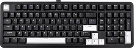 EPOMAKER TH99 trijų režimų belaidė mechaninė klaviatūra, keičiama karštuoju būdu, RGB tarpinė kreminė žaidimų klaviatūra su skaitmenine klaviatūra, skirta asmeniniam kompiuteriui, kompiuteriui Mac, biurui ir žaidimams (juoda, kreminis nefritas)