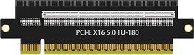 GLOTRENDS PA17 "PCIe 5.0 X16 Riser" adapterio plokštė, tiesi ir plokščia, skirta montuoti į 1U/2U serverius