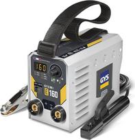 GYS, GYSMI E160 suvirinimo aparatas su dengtais elektrodais 160A vienfazis 230V (MMA) TIG DC liftas Skaitmeninis lanko stiprumas Anti Ticking Karštas paleidimas su dėklu Elektrodų laikiklis Įžeminimo kabelis
