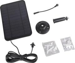 Kamera Sonnenpanel mit wiederaufladbarer Power Zelle, robustes Kunststoffgehäuse und verstellbare Halterung für bestes Sonnenlicht, wasserdichtes Solarpanel