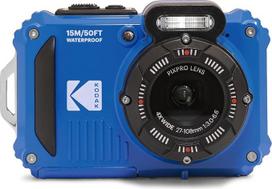 KODAK Pixpro WPZ2 skaitmeninis fotoaparatas Kompaktiškas 16 m pikselių, atsparus vandeniui iki 15 m, atsparus smūgiams, vaizdo įrašas 720p, LCD ekranas 2,7 - ličio jonų baterija, mėlynas