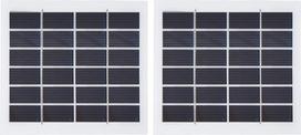 Mini saulės kolektorius su aukštesniu apšviestumo koeficientu, 2 W, 6 V, Tragbare Solarzellen für den Haushalt - Silikon-Kunststoffmaterial