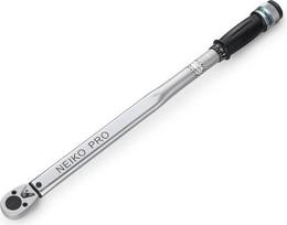 Neiko Pro® 03709B 1/2 colio pavaros reguliuojamas dinamometrinis veržliaraktis, nuo 50 iki 250 svarų sterlingų | Chromo vanadžio