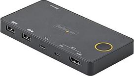 StarTech. com 2 prievadų USB-A+ HDMI/USB-C KVM jungiklis 4K 2 prievadų C tipo HDMI