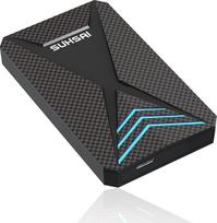 SUHSAI 500GB išorinis žaidimų kietasis diskas su RGB apšvietimu, nešiojamasis USB 3.0 kietasis diskas, skirtas duomenims saugoti / atsarginei kopijai kurti, 2,5 colio kietasis diskas kompiuteriui, nešiojamajam kompiuteriui, "Mac" kompiuteriui, žaidimų ko