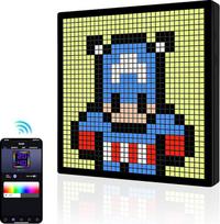YedZen LED Pixel Art skaitmeninis nuotraukų rėmelis, 32 x 32 RGB programuojamas LED ekrano skydelis, išmanusis nešiojamasis "Bluetooth Connect" ir programėlės valdymas LED pikselių ženklas, skirtas išmaniajam žadintuvui, garsiakalbiui, žaidimų kambariui