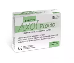 AXOL tiesiosios žarnos žvakutės PROCTO, 10 vnt.