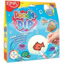 Zimpli kūrybinis piešimo ir laikinų tatuiruočių rinkinys „Doodle N Dip“