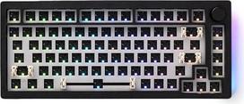 "Akko 5075B" mechaninės klaviatūros rinkinys, žaidimų "pasidaryk pats" klaviatūros rinkinys, "Bluetooth 5.0/2.4GHz/Wired RGB" klaviatūra, VIA programuojama, 4500 mAh baterija, skirta Win/Mac (JAV išdėstymas, juoda)