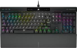 "Corsair K70 RGB PRO" laidinė mechaninė žaidimų klaviatūra (Cherry MX RGB raudonos spalvos jungikliai: (Cherry Cherry): linijinis ir greitas, 8000 Hz Hyper-Polling, PBT Double-Shot PRO klavišų dangteliai
