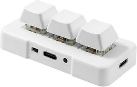 "Cuifati" 3 mygtukų klaviatūra Vienos rankos mechaninė RGB žaidimų klaviatūra "pasidaryk pats" programuojama makro klaviatūra, "Plug and Play", USB žaidimų klaviatūra OSU HID programavimo makro klavišai