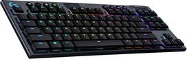 "Logitech G G915 TKL Tenkeyless Lightspeed Mechanical Gaming Keyboard for Laptop and PC Low Profile Switches LIGHTSYNC RGB Wireless with Bluetooth Function German QWERTZ Layout - Black