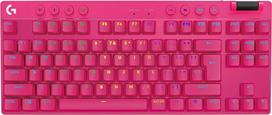 "Logitech G PRO X TKL Lightspeed" belaidė žaidimų klaviatūra - FRA - taktilinė, rožinė