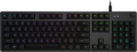 "Logitech G512" mechaninė žaidimų klaviatūra, GX-Brown taktiliniai jungikliai, LIGHTSYNC RGB apšvietimas, USB kilpa, aliuminio korpusas, programuojami F klavišai, ispaniškas QWERTY išdėstymas, juoda