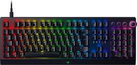 "Razer BlackWidow V3 Pro" belaidė mechaninė žaidimų klaviatūra, "Clicky Mechanical Green" jungikliai, "RGB Chroma", riešo atrama, "Bluetooth", USB-C, "Qwertz" vokiškas išdėstymas, juoda