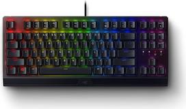 "Razer BlackWidow V3 Tenkeyless TKL" mechaninė žaidimų klaviatūra: Geltonos spalvos mechaniniai jungikliai Linear Silent Chroma RGB apšvietimas Kompaktiškos formos korpusas Programuojamos makrokomandos USB pralaidumas
