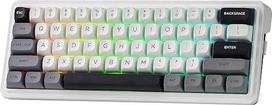 "Redragon K722 PRO" 60 % belaidė "Gasket RGB" žaidimų klaviatūra, 60 % "Hot-Swap" kompaktiška mechaninė klaviatūra su nemokamu modifikacijos pagrindu, 5 sluoksnių triukšmo slopinimu ir apvaliais PBT klavišais, linijiniais jungikliais