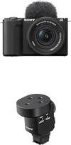 "Sony Alpha ZV-E10 II" APS-C veidrodinis vaizdo fotoaparatas su 16-50 mm f/3,5-5,6 galios priartinimu (4K60p vaizdo įrašai, 4:2:2 10Bit įrašymas, 26 MP, automatinis akių fokusavimas), įskaitant ECMM1
