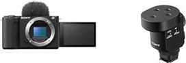 "Sony Alpha ZV-E10 II" beveidrodis APS-C vaizdo fotoaparatas su keičiamu objektyvu (4K60p vaizdo įrašai, 4:2:2 10 bitų įrašai, 26 MP, automatinis fokusavimas su akių aptikimo funkcija), įskaitant ECMM1